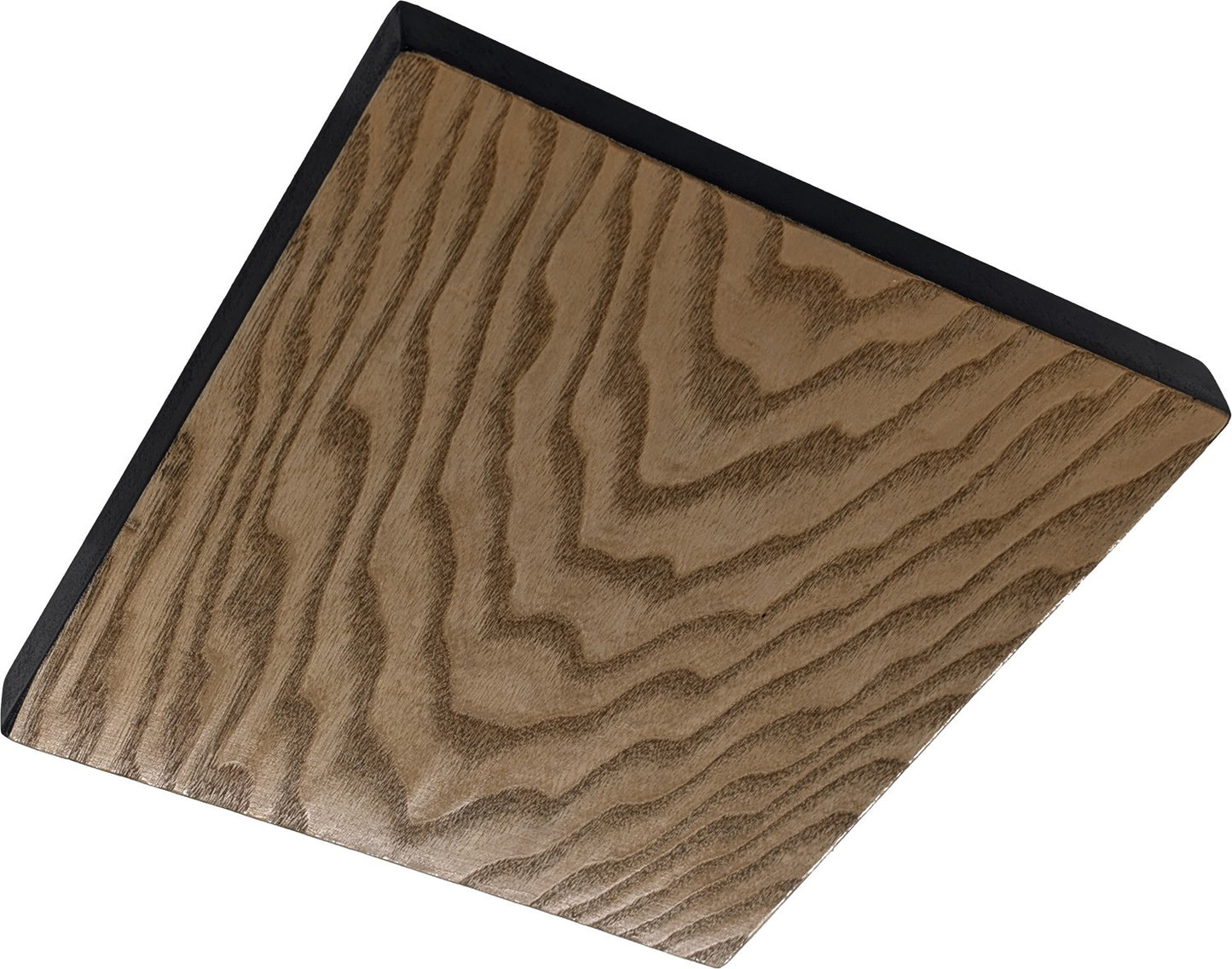 Luminaire rétroéclairé carré frêne pommelé 22 cm