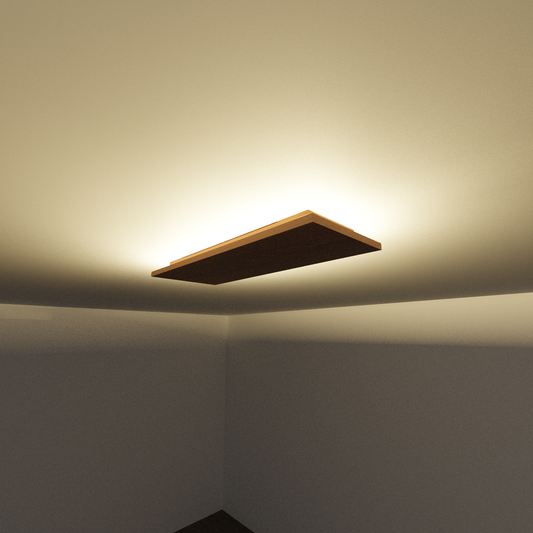 Plafonnier Geissweg rectangulaire lumière indirecte