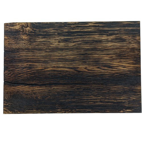 Plafonnier chêne massif shou sugi ban lumière indirecte 45 cm