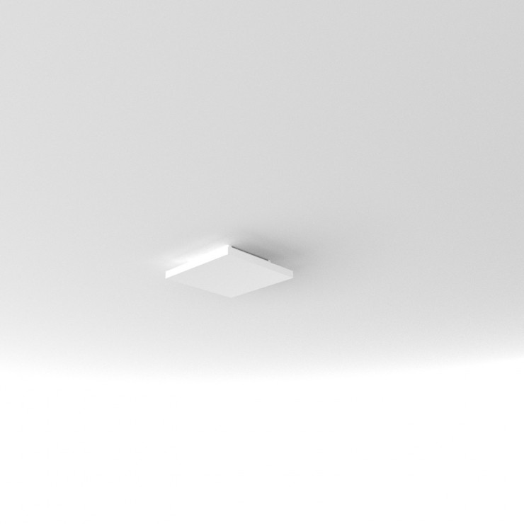 Plafonnier lumière indirecte 22 cm fixation sans trous sur boîte dcl