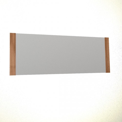 Applique lumière indirecte rectangle horizontal blanc et bois