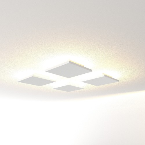 Luminaire LED : Luminaire LED carré, plat à éclairage direct