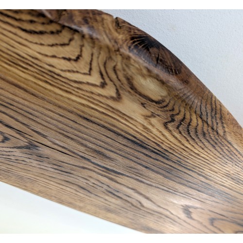 Plafonnier chêne massif lumière indirecte 80 cm
