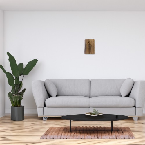 Applique murale bois massif lumière indirecte 30 cm