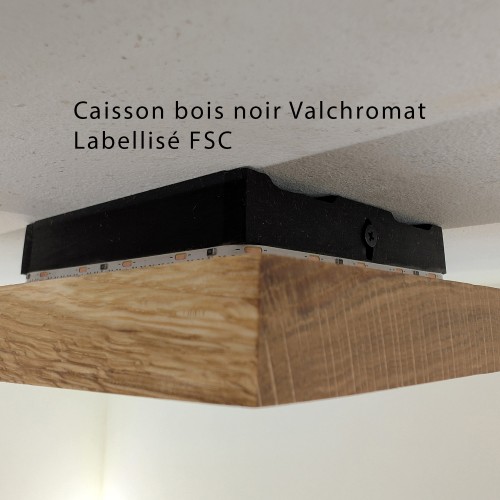 Plafonnier dcl indirect chêne massif 20 cm