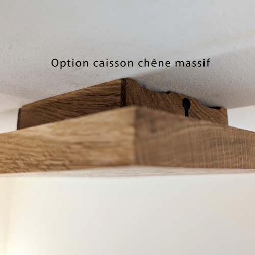 Plafonnier dcl indirect chêne massif 20 cm