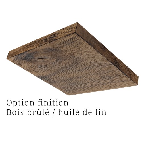 Plafonnier dcl indirect chêne massif 20 cm