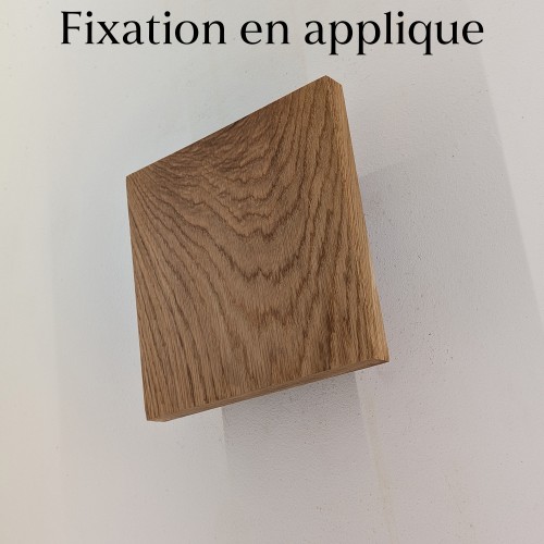 Plafonnier dcl indirect chêne massif 20 cm