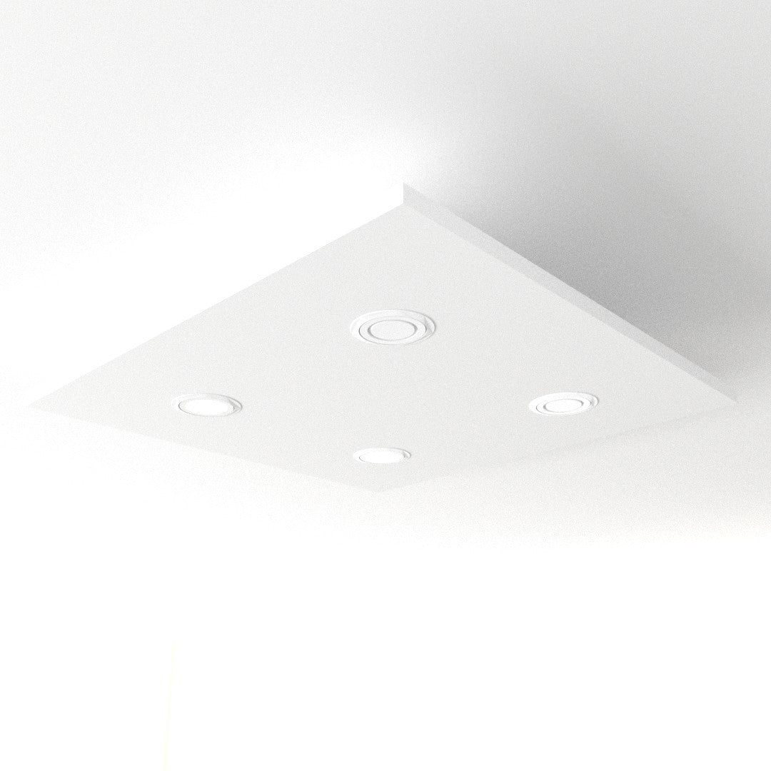 Plafonnier Led carré 60cm design minimaliste