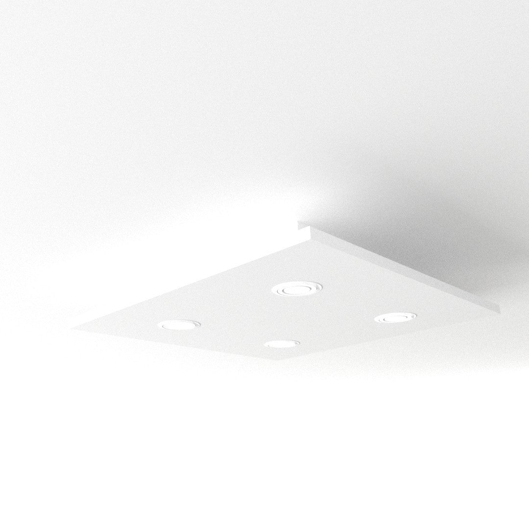 Plafonnier Led carré 60cm design minimaliste