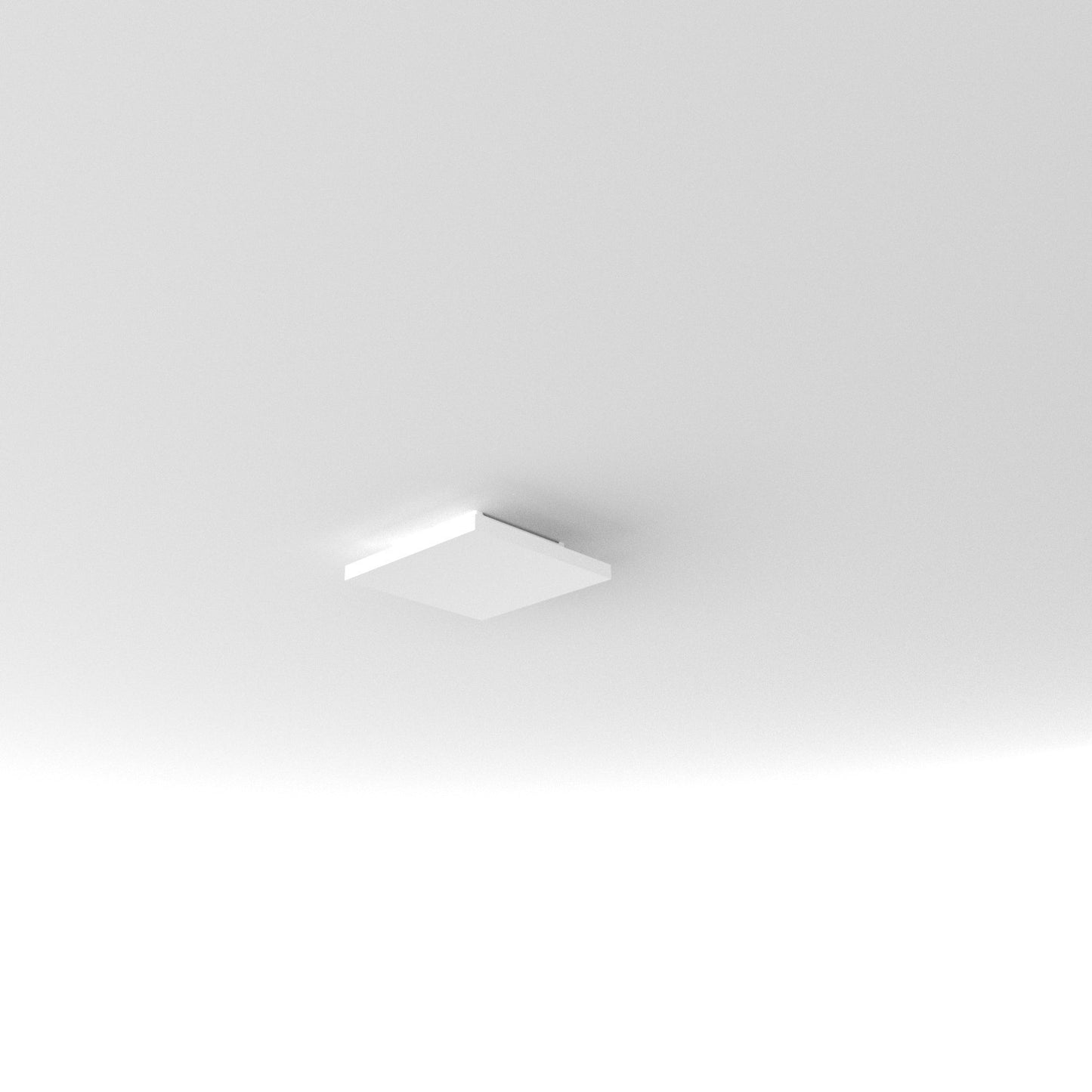 Plafonnier lumière indirecte 22 cm fixation sans trous sur boîte dcl