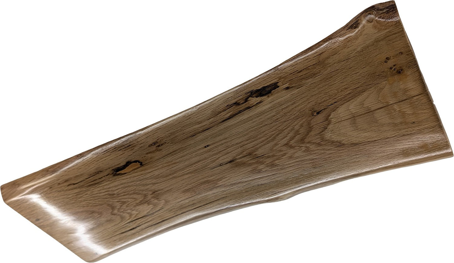 Plafonnier chêne naturel gomme laque lumière indirecte