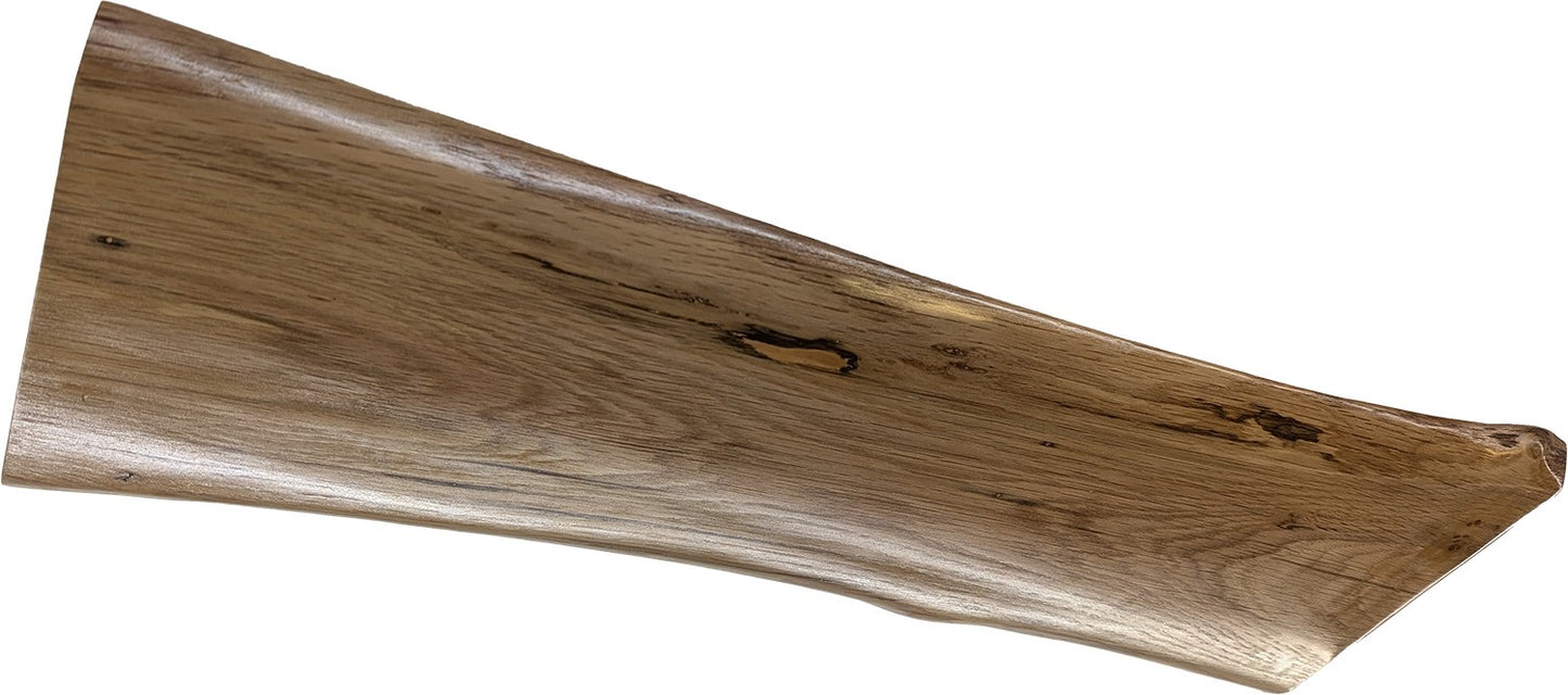 Plafonnier chêne naturel gomme laque lumière indirecte