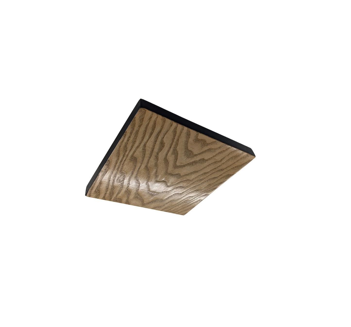 Luminaire rétroéclairé carré frêne pommelé 22 cm