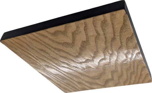 Luminaire rétroéclairé carré frêne pommelé 22 cm