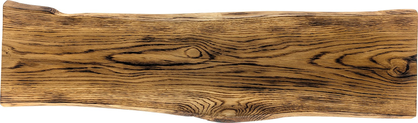 Plafonnier chêne massif lumière indirecte 80 cm