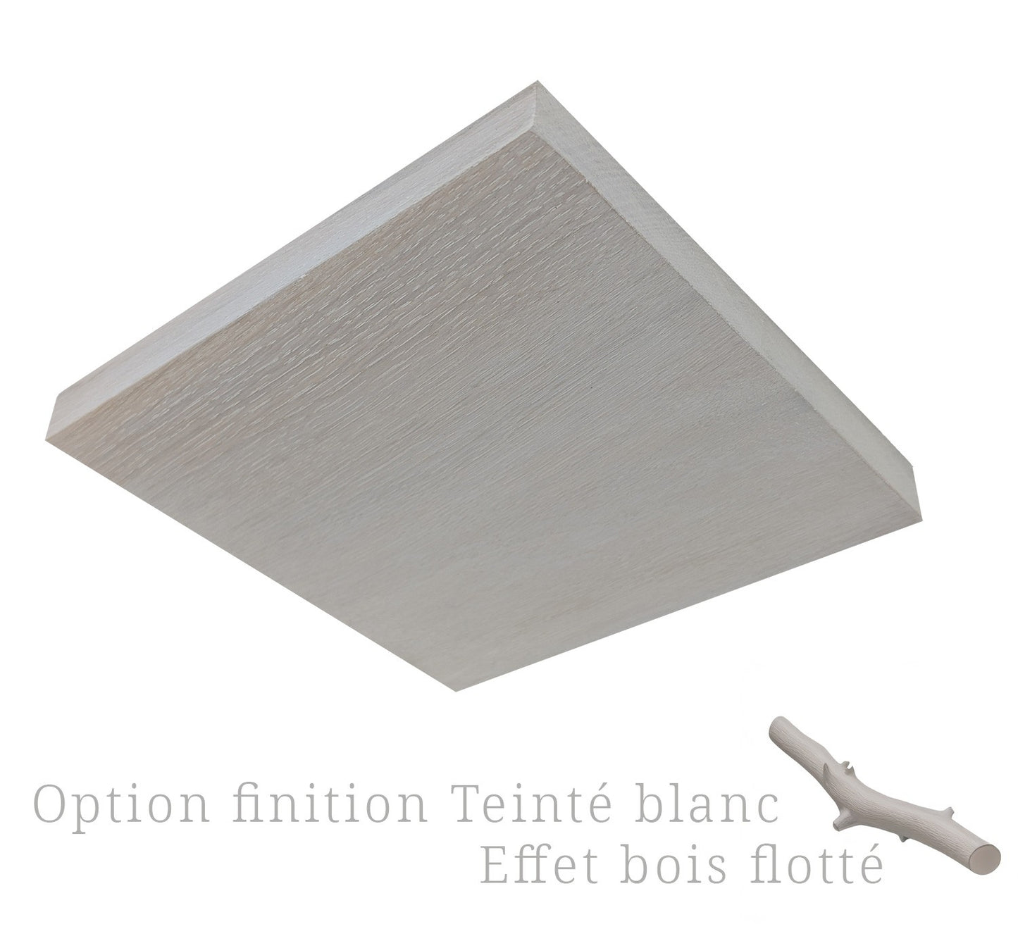 Plafonnier DCL indirect chêne massif 20 cm