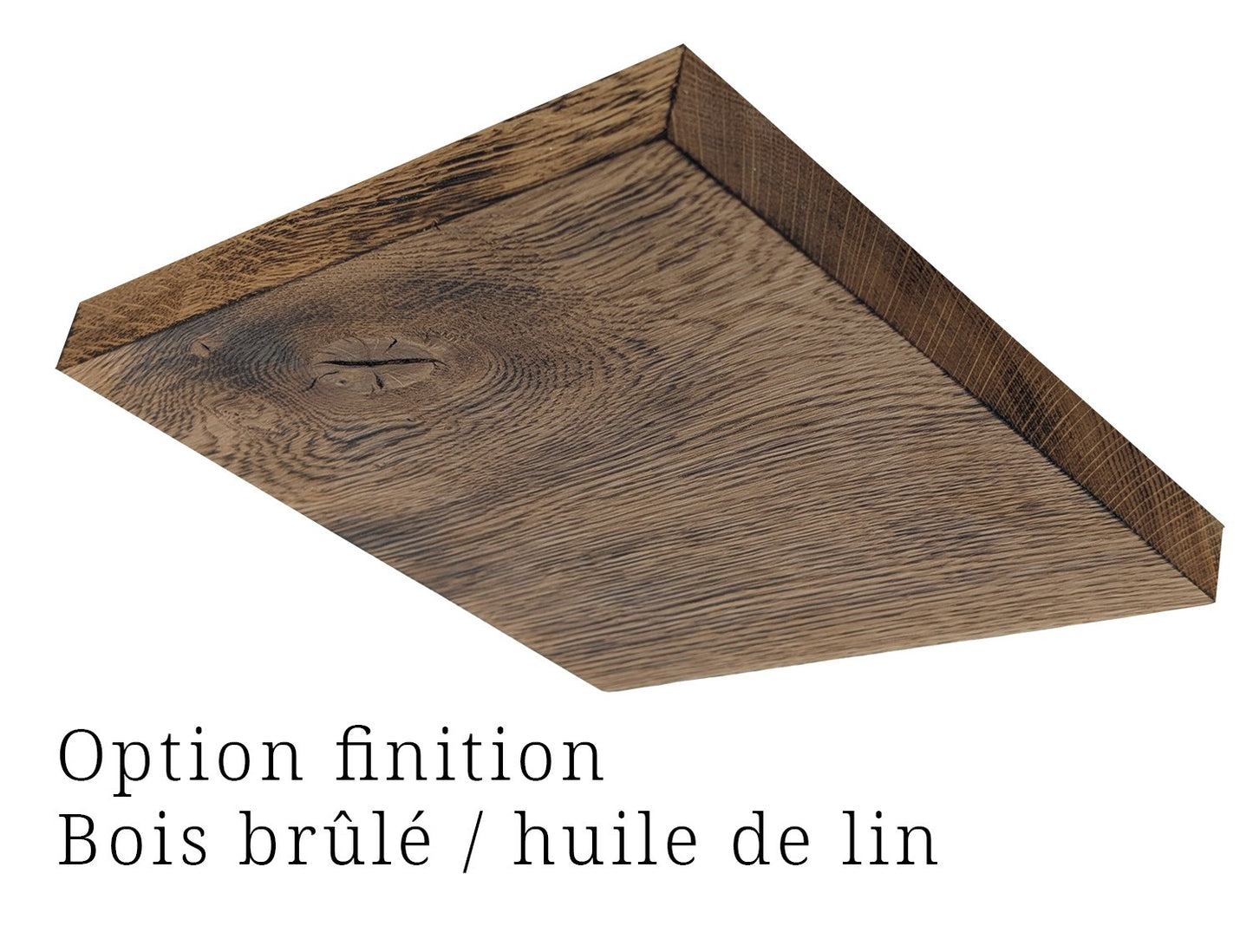Plafonnier DCL indirect chêne massif 20 cm