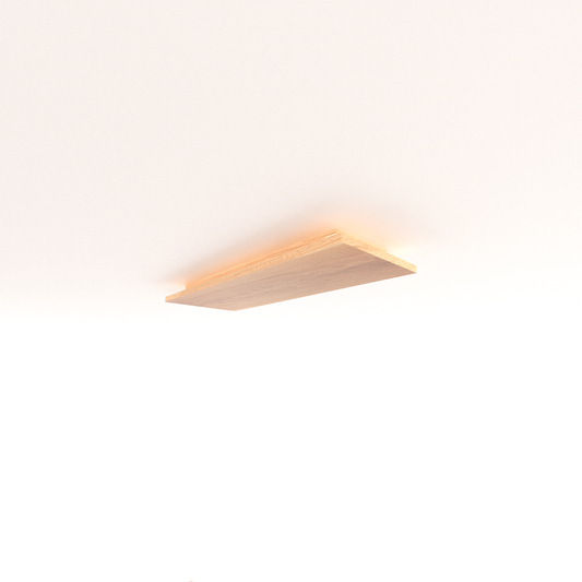 Plafonnier chêne massif lumière indirecte