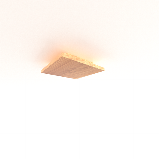 Plafonnier Geissweg carré lumière indirecte 30 cm