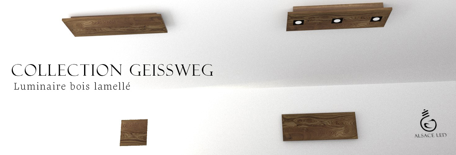 Collection Geissweg, luminaires bois lamellé