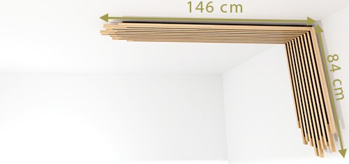 Lamina Eck 146 cm (+ 299 €)