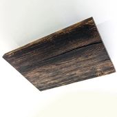 Nouveau plafonnier en chêne massif shou sugi ban lumière indirecte 45 cm. #luminaire #luminairebois #madeinfrance